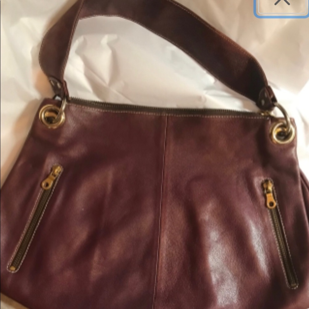 Soft Leather Magenta Co Lab Leather Purse Handbag